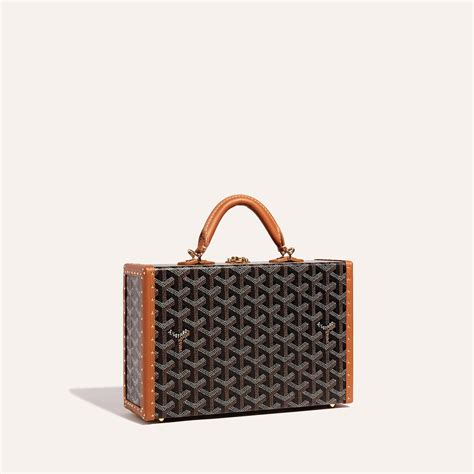 goyard small trunk bag|Goyard trunk bag price list.